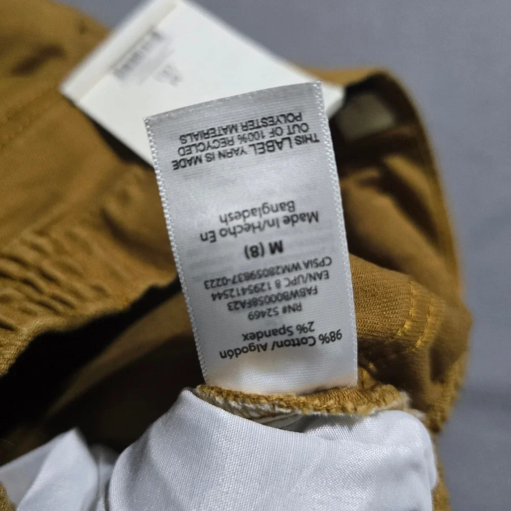 Free Assembly Carpenter Pants Kids Size 8 Brown Ochre Utility Rugged NWT